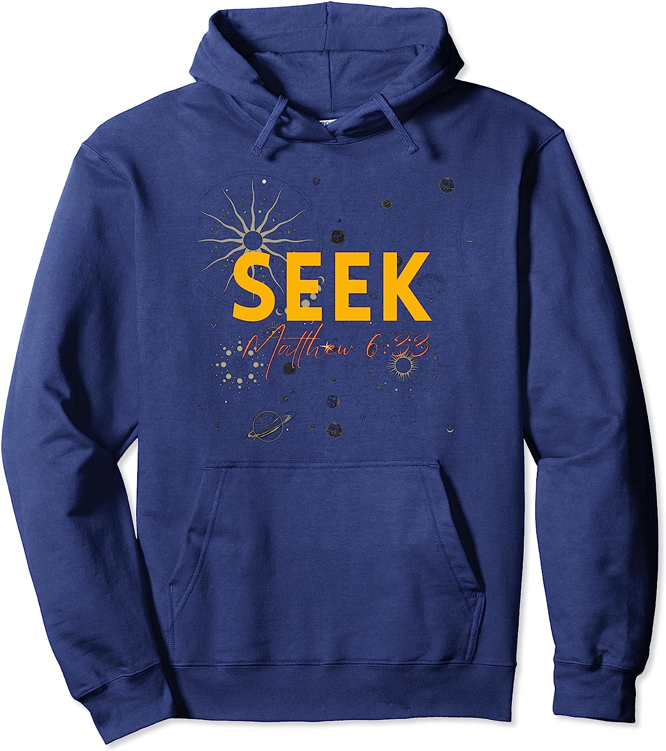 Seek - Pullover Hoodie - Fun and Inspirational Design by Crucial Key