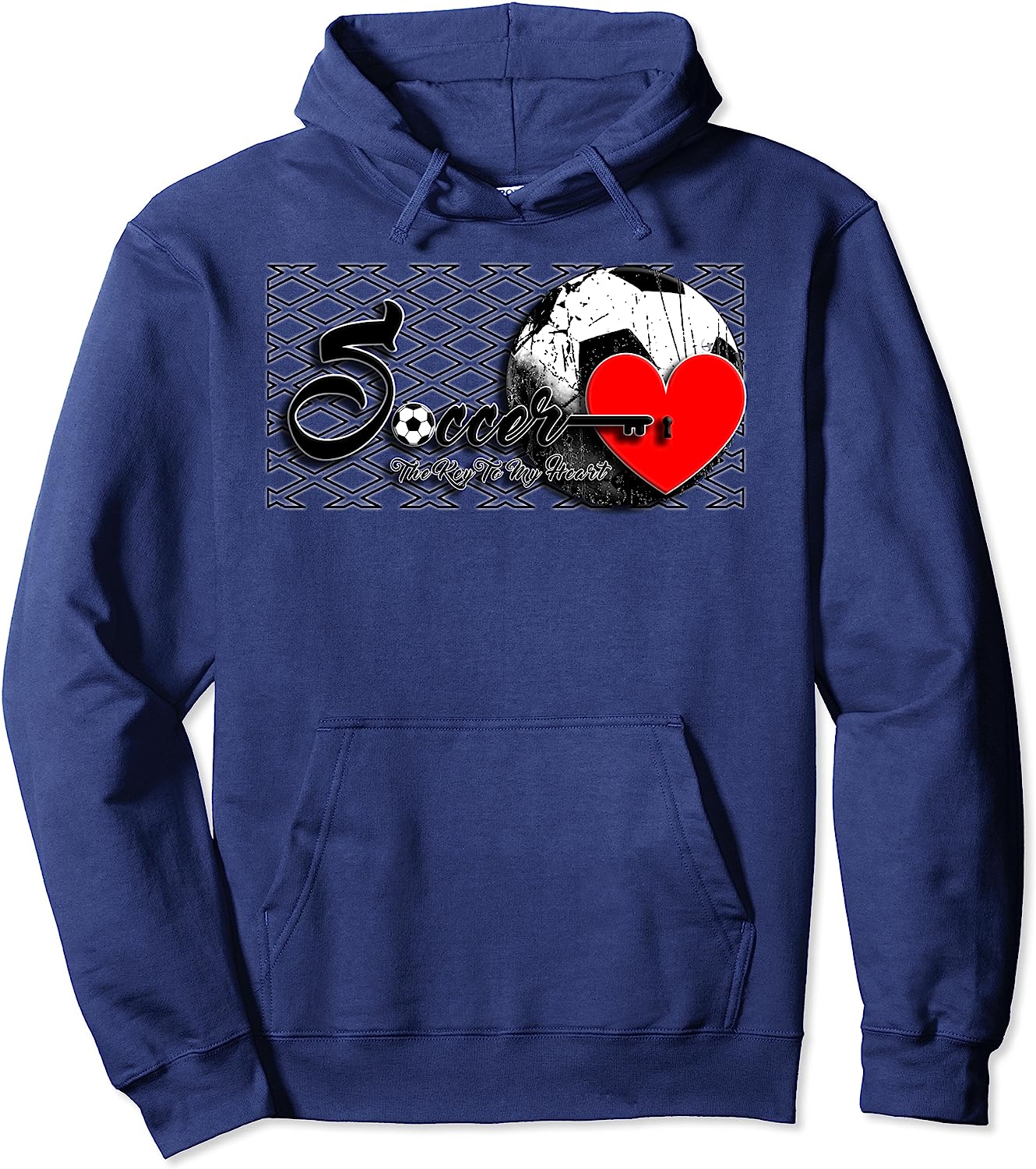 Soccer Key To My Heart- Pullover Hoodie
