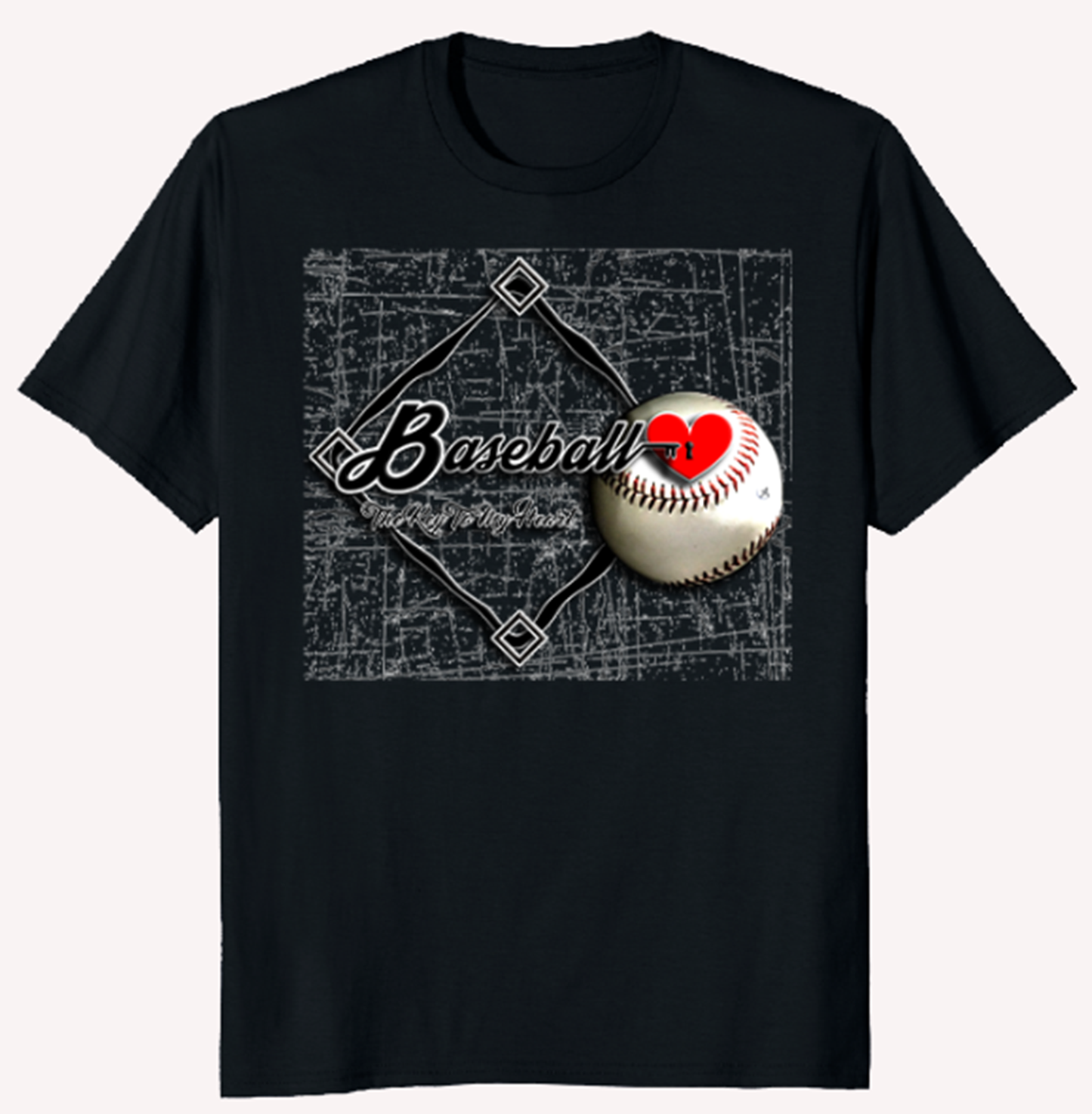 Baseball The Key To My Heart - Standard T-Shirt
