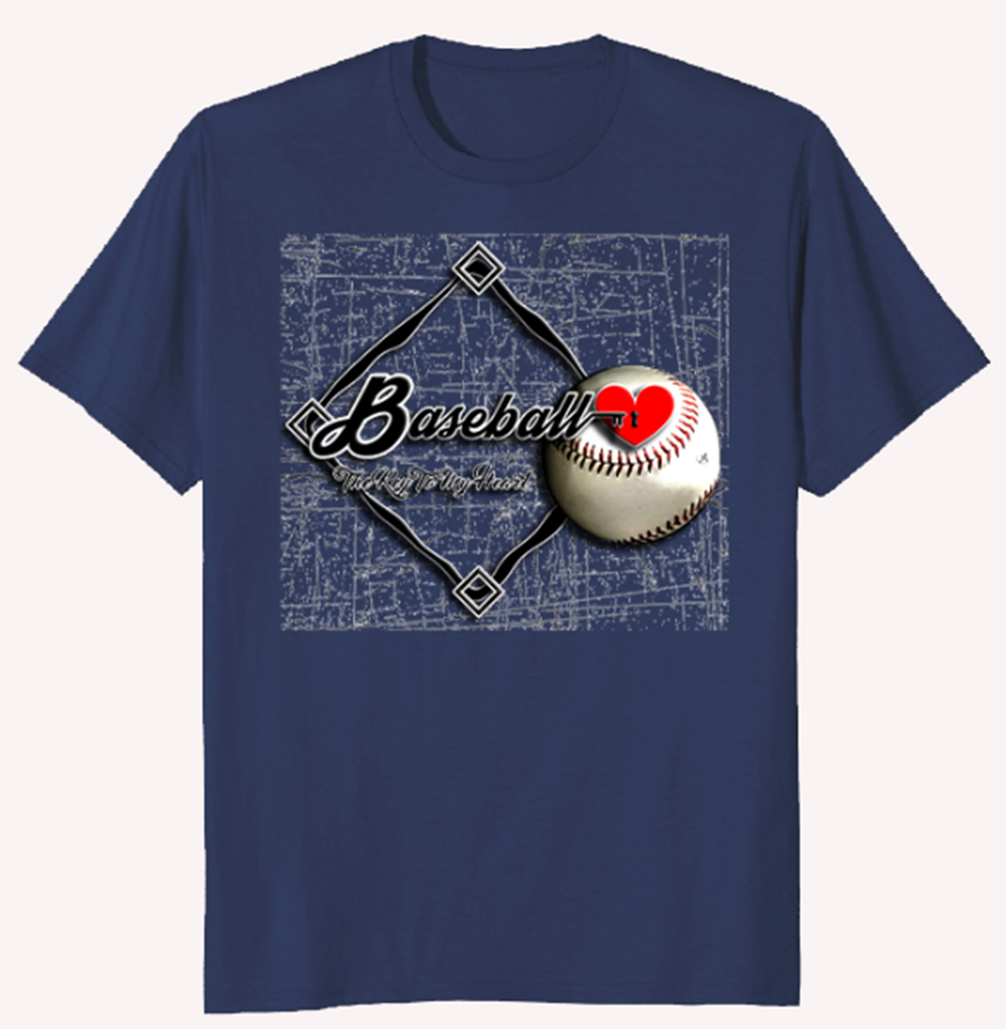 Baseball The Key To My Heart - Standard T-Shirt