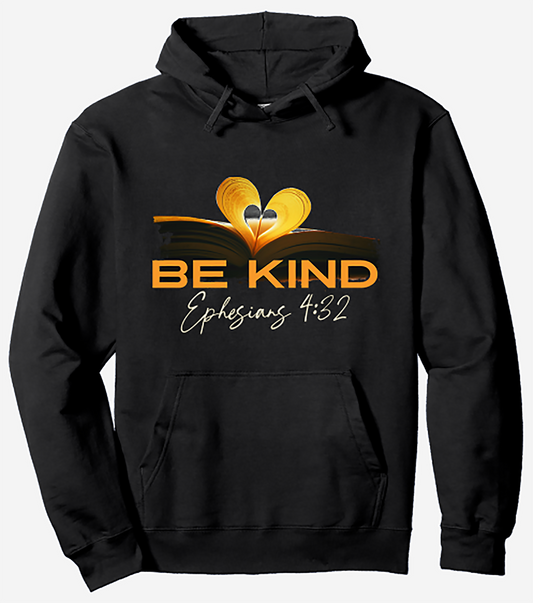 Be Kind - Pullover Hoodie - Fun and Inspirational Design by Crucial Key