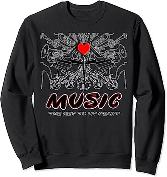 Music The Key To My Heart- Sweatshirt