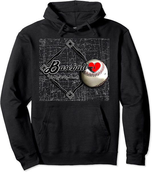 Baseball The Key To My Heart - Pullover Hoodie
