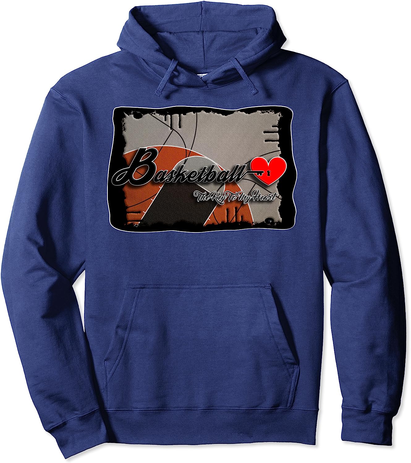 Basketball The Key To My Heart -  Pullover Hoodie