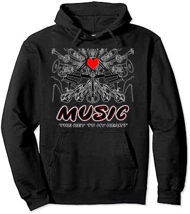 Music The Key To My Heart- Pullover Hoodie