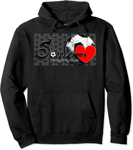 Soccer Key To My Heart- Pullover Hoodie