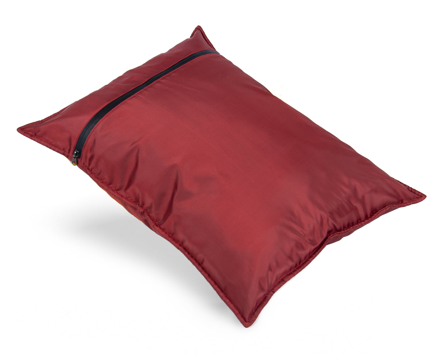 Elan Quest Stuffable Camping Pillow | Stuff Sack (Red/Large) - Reversible Lightweight Water Resistant - Bring Your Own Stuffing
